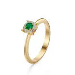 Pierścionek ze szmaragdem i diamentami AJPZ_015